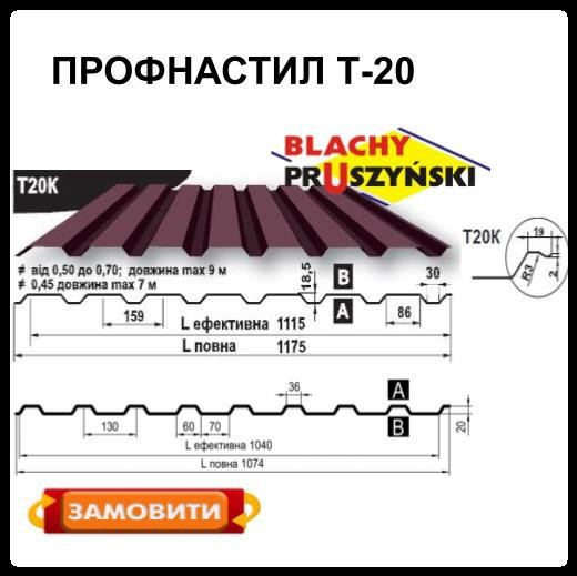 Профнастил Т 20 K / 0.5 мм / Рема / RAL 7016 / Blachy Pruszynski 1 Профнастил Т 20 K / 0.5 мм / Рема / RAL 7016 / Blachy Pruszynski