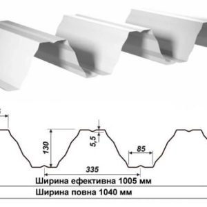 Профнастил Т-130 / 0.8 мм S320GD / RAL 9010